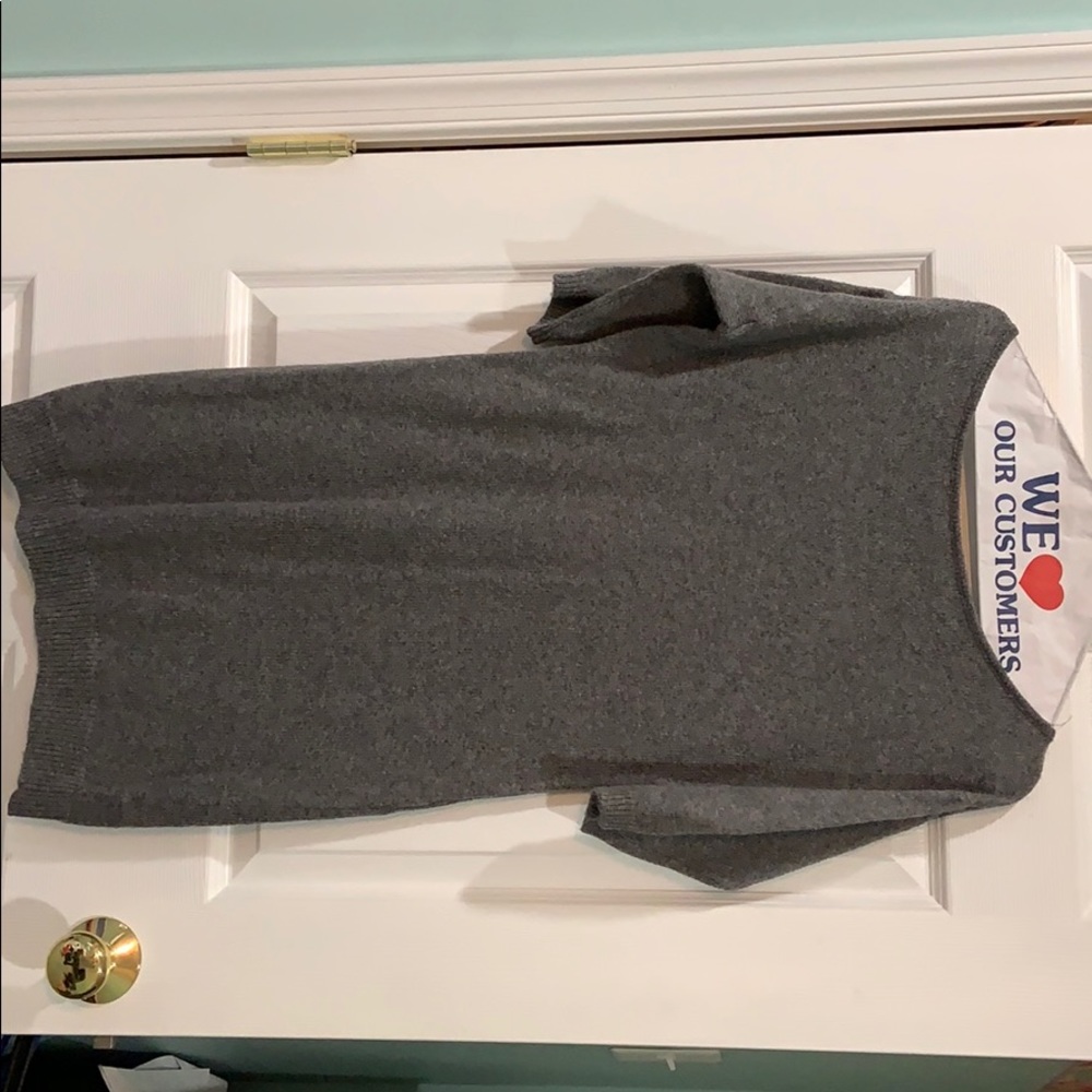 Grey sweater dress